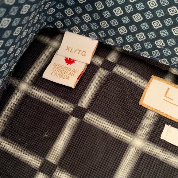 Like New Lipson Sport Classic Fit 100% cotton Men’s button down shirt - Picture 6 of 6